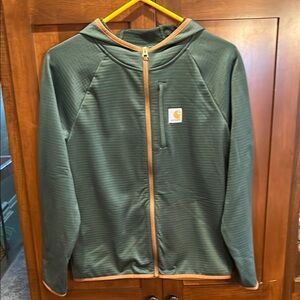 Carhartt Forest Green Zip-Up Hoodie